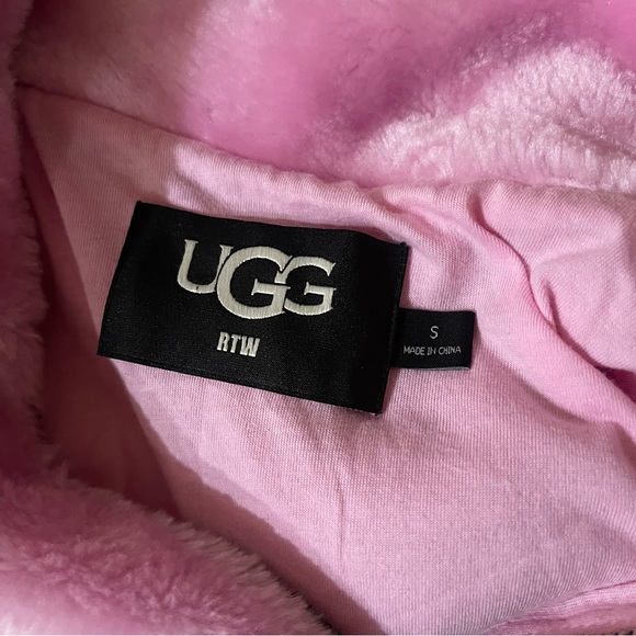 UGG RTW Elaina Daydream Pink Color block Full Zip Oversized Jacket SMALL - Picture 3 of 4